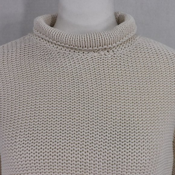 Liz Claiborne Off-White Cotton Knit Sweater M - Picture 5 of 16